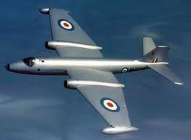 Z RAF Canberra Bomber